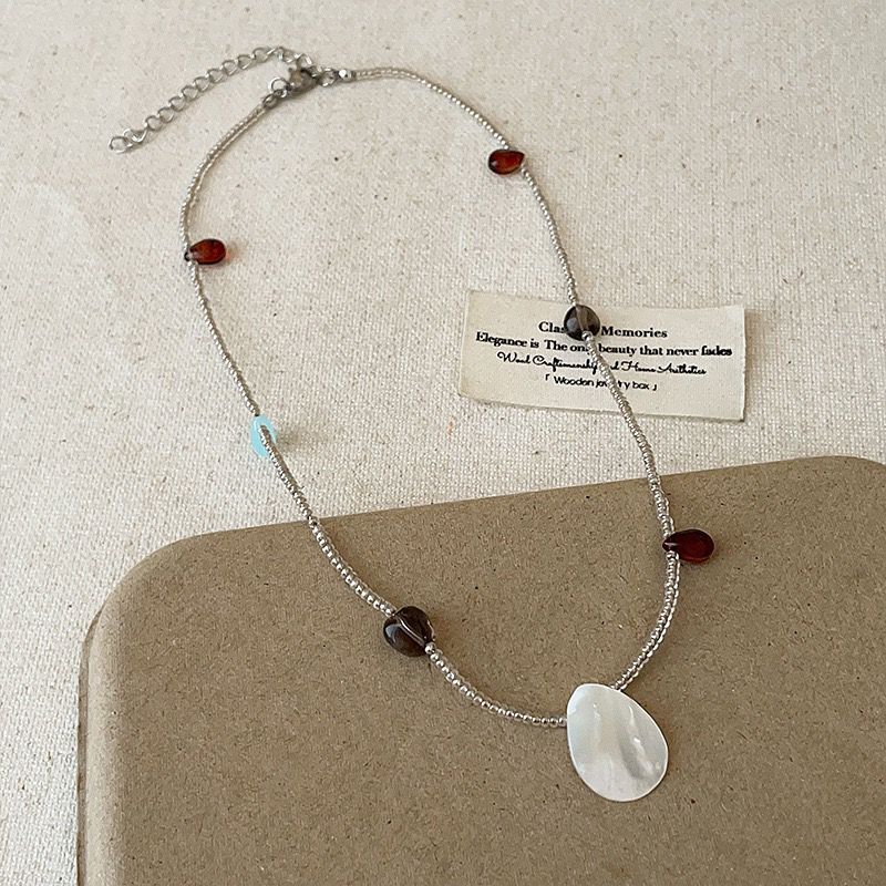 【唯依配饰】Vacation-Style Starfish & Seashell Necklace