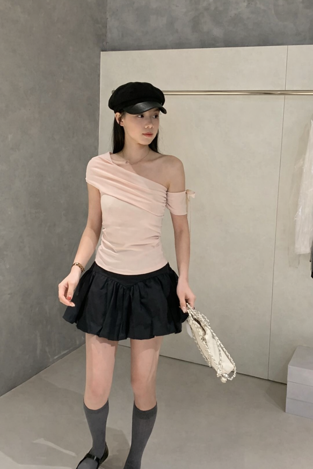 【夏日偏爱】Bow-Tie Off-Shoulder Top